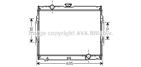 HY2108 AVA QUALITY COOLING Радиатор, охлаждение двигателя