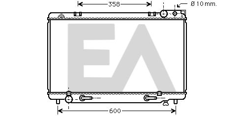 31R71089 EACLIMA Радиатор, охлаждение двигателя