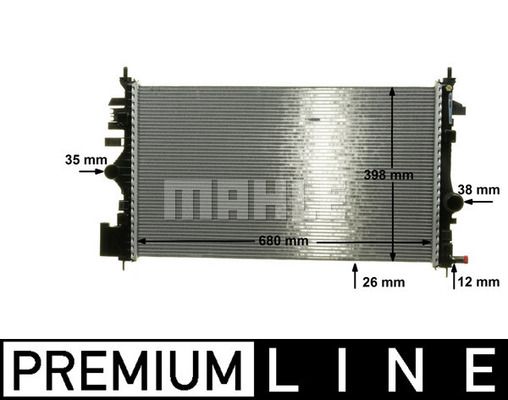 CR1102000P MAHLE Радиатор, охлаждение двигателя