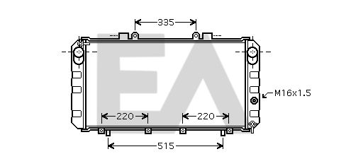 31R71191 EACLIMA Радиатор, охлаждение двигателя