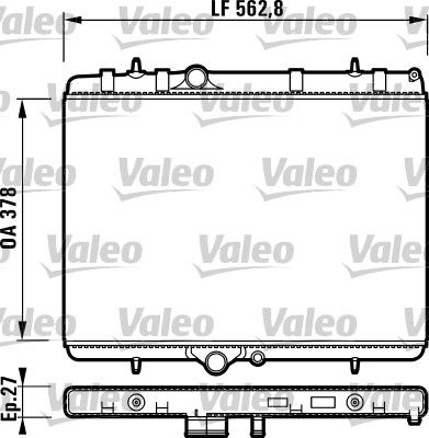 732894 VALEO Радиатор, охлаждение двигателя