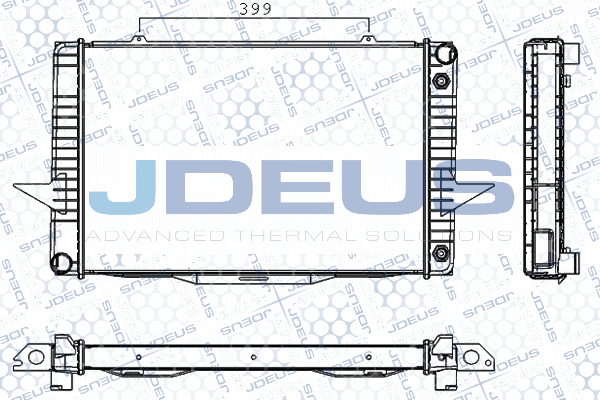 RA0310470 JDEUS Радиатор, охлаждение двигателя