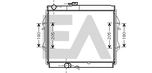 31R71316 EACLIMA Радиатор, охлаждение двигателя