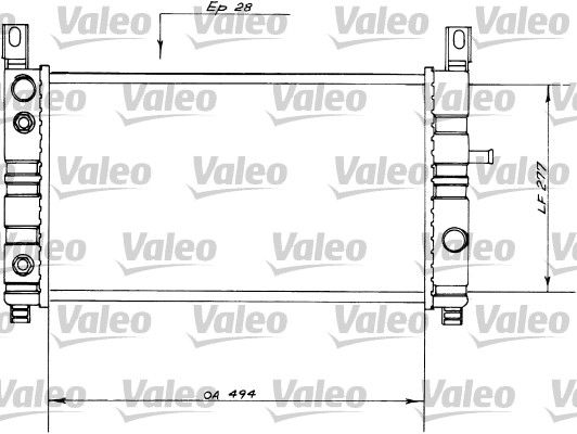 730559 VALEO Радиатор, охлаждение двигателя