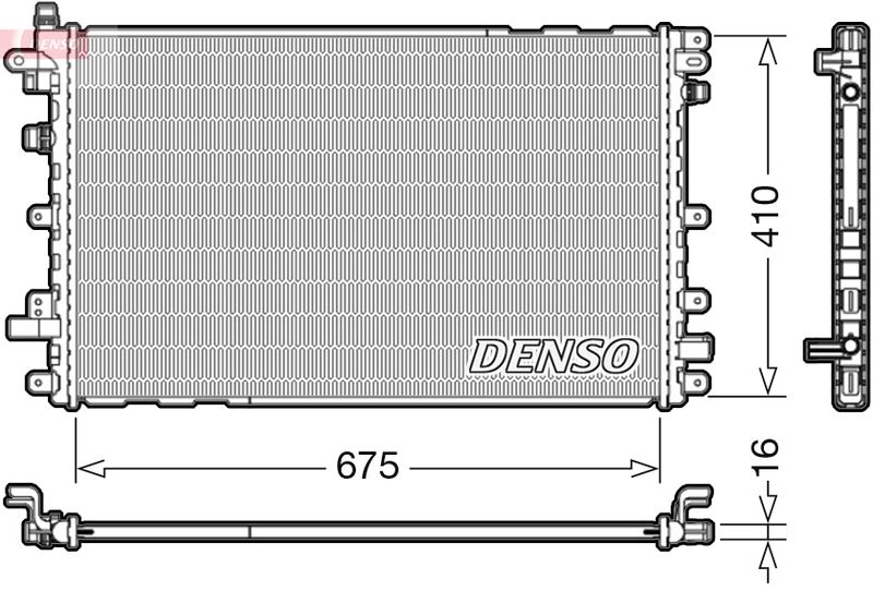 DRM20113 DENSO Радиатор, охлаждение двигателя