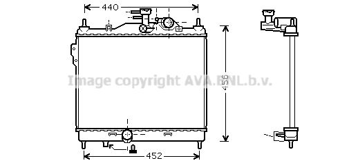 HY2103 AVA QUALITY COOLING Радиатор, охлаждение двигателя