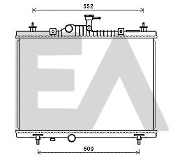 31R60085 EACLIMA Радиатор, охлаждение двигателя