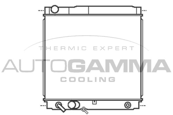 105494 AUTOGAMMA Радиатор, охлаждение двигателя