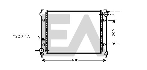 31R67001 EACLIMA Радиатор, охлаждение двигателя