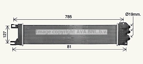 FD2687 AVA QUALITY COOLING Радиатор, охлаждение двигателя