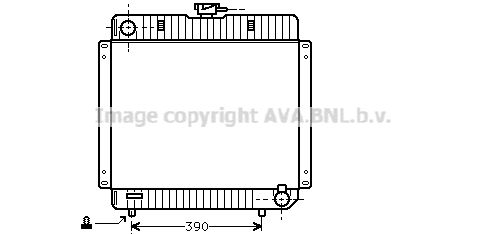 MS2136 AVA QUALITY COOLING Радиатор, охлаждение двигателя