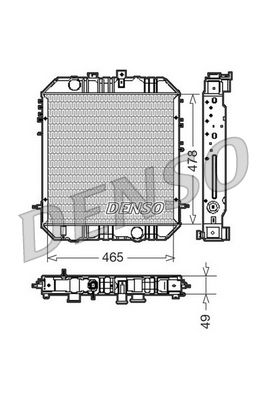 DRM45200 DENSO Радиатор, охлаждение двигателя