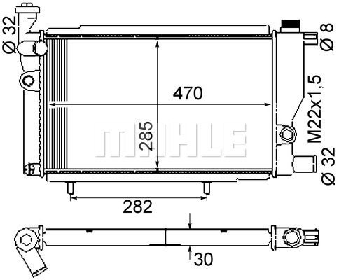 WG2183599 WILMINK GROUP Радиатор, охлаждение двигателя