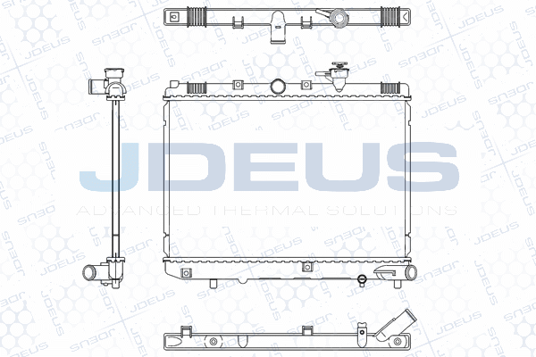 M0650020 JDEUS Радиатор, охлаждение двигателя