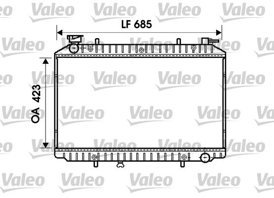 732484 VALEO Радиатор, охлаждение двигателя