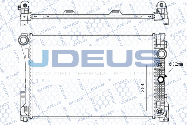 M0171000 JDEUS Радиатор, охлаждение двигателя