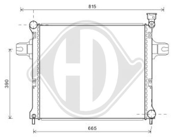 DCM2125 DIEDERICHS Радиатор, охлаждение двигателя