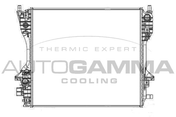 105753 AUTOGAMMA Радиатор, охлаждение двигателя