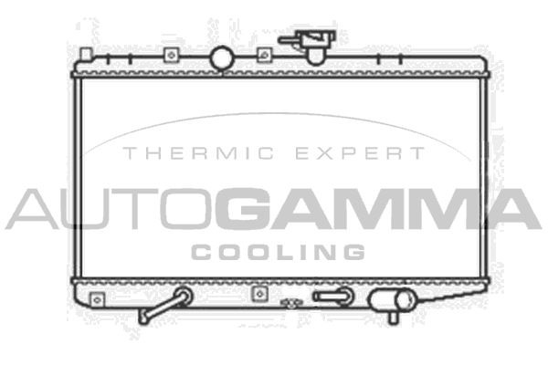 103818 AUTOGAMMA Радиатор, охлаждение двигателя