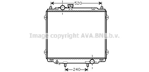 HY2145 AVA QUALITY COOLING Радиатор, охлаждение двигателя