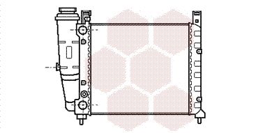 17002059 VAN WEZEL Радиатор, охлаждение двигателя