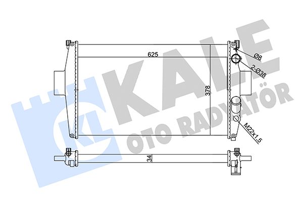 356150 KALE OTO RADYATÖR Радиатор, охлаждение двигателя