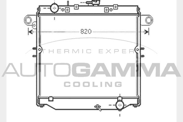 104738 AUTOGAMMA Радиатор, охлаждение двигателя