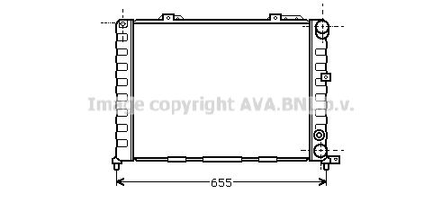 AL2052 AVA QUALITY COOLING Радиатор, охлаждение двигателя