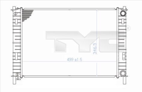 7100029 TYC Радиатор, охлаждение двигателя