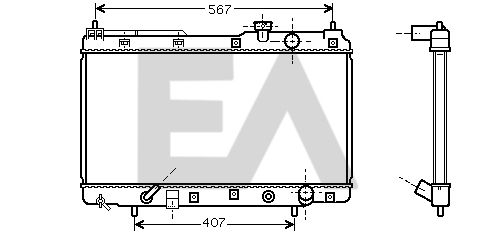 31R26114 EACLIMA Радиатор, охлаждение двигателя