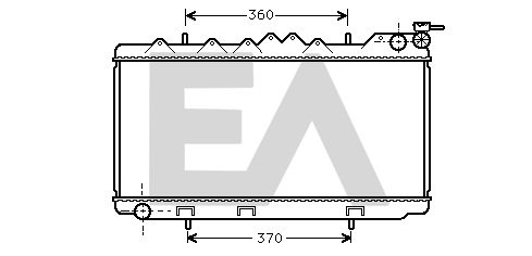 31R18044 EACLIMA Радиатор, охлаждение двигателя