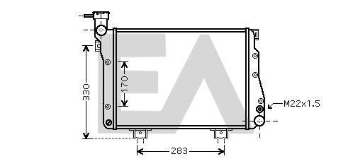 31R39004 EACLIMA Радиатор, охлаждение двигателя