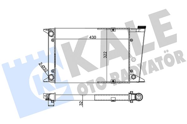 118000 KALE OTO RADYATÖR Радиатор, охлаждение двигателя