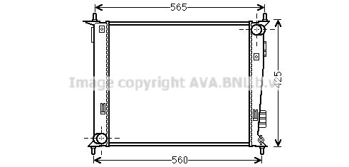 KAA2143 AVA QUALITY COOLING Радиатор, охлаждение двигателя