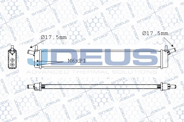 M028082X JDEUS Радиатор, охлаждение двигателя