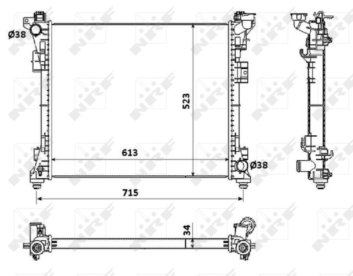 WG1722700 WILMINK GROUP Радиатор, охлаждение двигателя