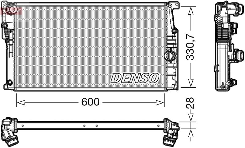 DRM05120 DENSO Радиатор, охлаждение двигателя