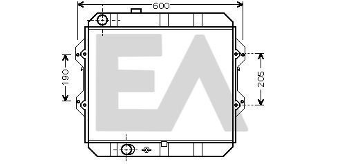 31R71139 EACLIMA Радиатор, охлаждение двигателя