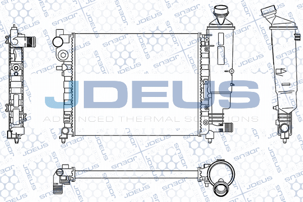 M0070490 JDEUS Радиатор, охлаждение двигателя