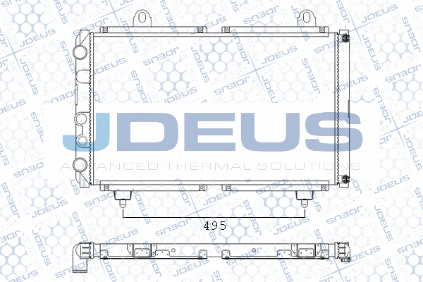 M0110101 JDEUS Радиатор, охлаждение двигателя