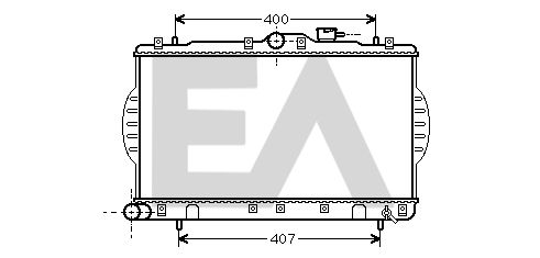 31R28122 EACLIMA Радиатор, охлаждение двигателя