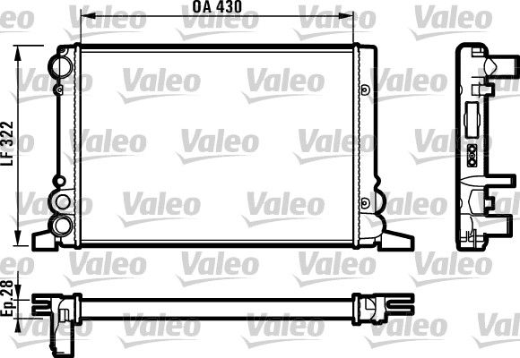 819259 VALEO Радиатор, охлаждение двигателя