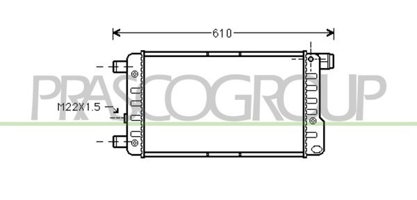 FT017R001 PRASCO Радиатор, охлаждение двигателя