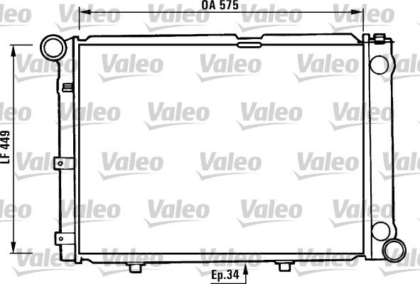 730344 VALEO Радиатор, охлаждение двигателя