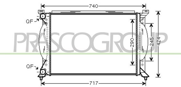 AD020R011 PRASCO Радиатор, охлаждение двигателя
