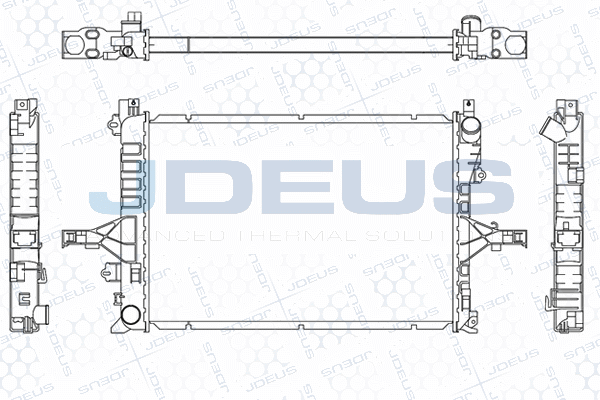 M0310530 JDEUS Радиатор, охлаждение двигателя