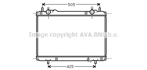 FT2207 AVA QUALITY COOLING Радиатор, охлаждение двигателя