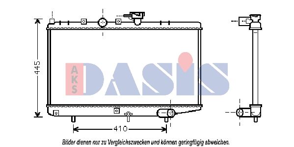 510054N AKS DASIS Радиатор, охлаждение двигателя