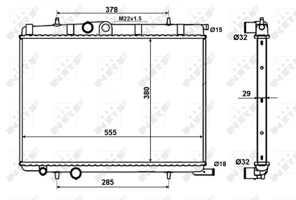 WG1722982 WILMINK GROUP Радиатор, охлаждение двигателя