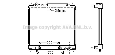 MT2159 AVA QUALITY COOLING Радиатор, охлаждение двигателя